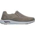 Skechers Arch Fit Crosser Locke Synthetic Men's Taupe Sneakers
