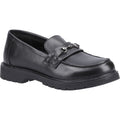 Hush Puppies Lydia Senior Leather Girls's Black Loafers