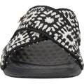 HEYDUDE Christi Slide Cottage Crochet Cotton Women's Black/White Sandals