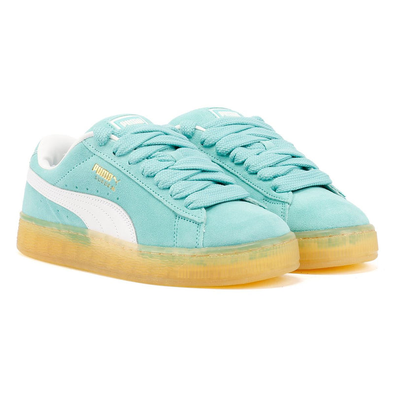 Puma Suede XL Suede Aquatic/White Sneakers