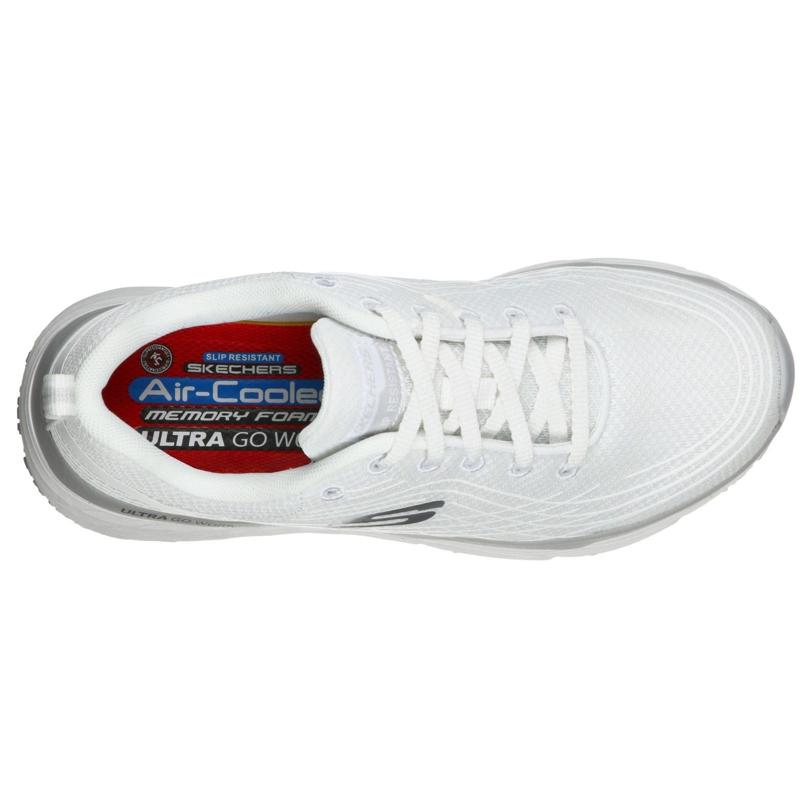 Skechers Workwear Max Cushioning Elite Sr Textile Women's White Safety Sneakers