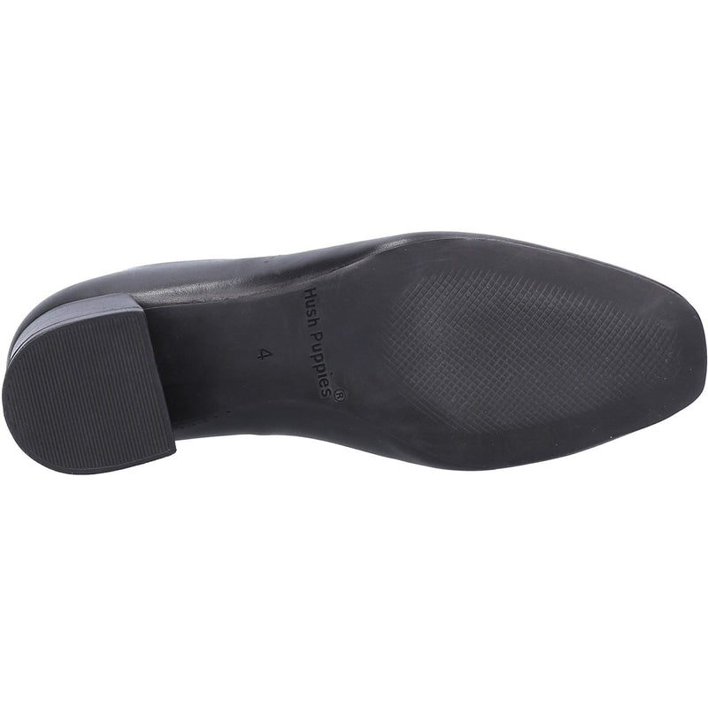Hush Puppies Alina Court Shoe Leather Women's Black Heels
