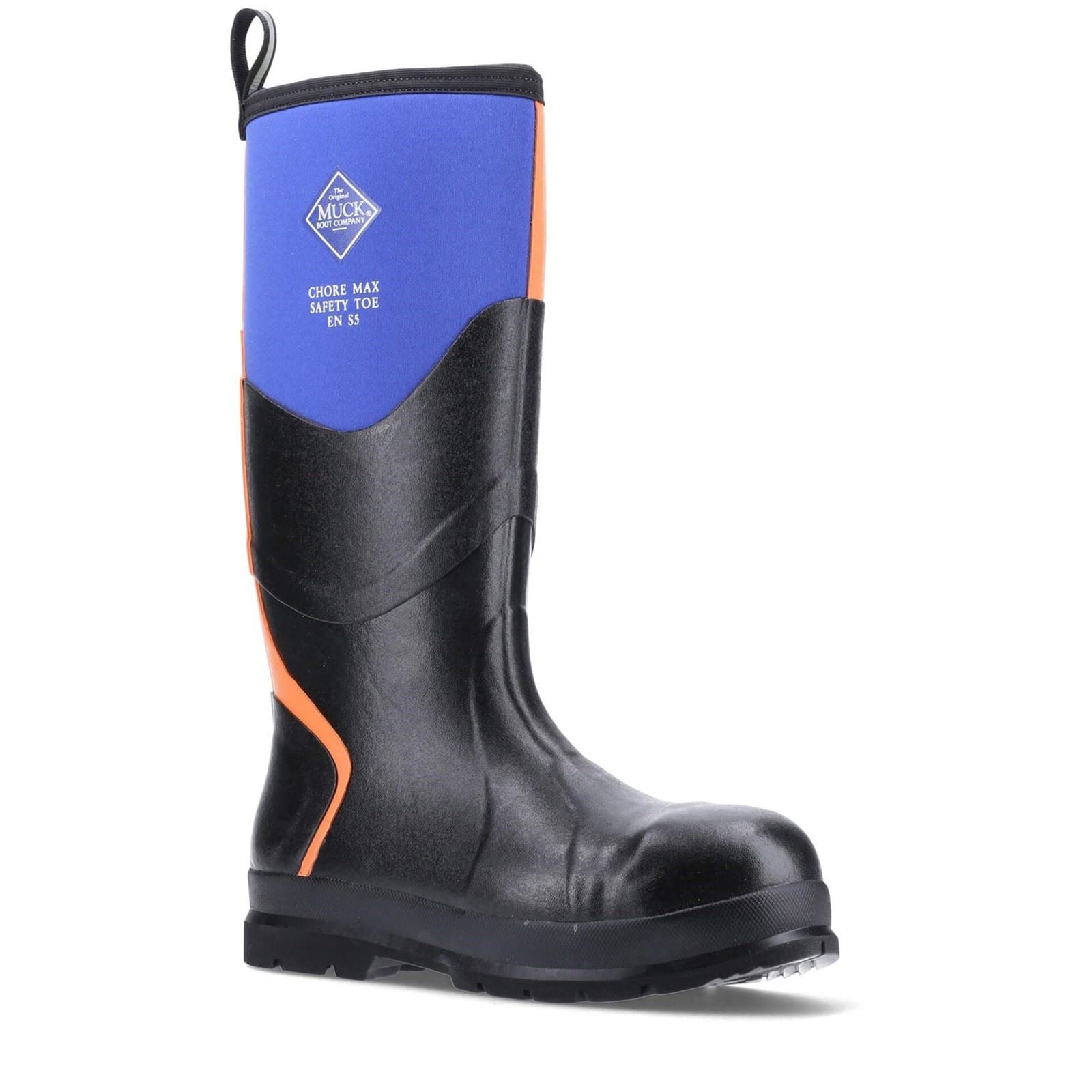 Muck Boots Chore Max S5 Rubber Blue/Orange Wellington Boots