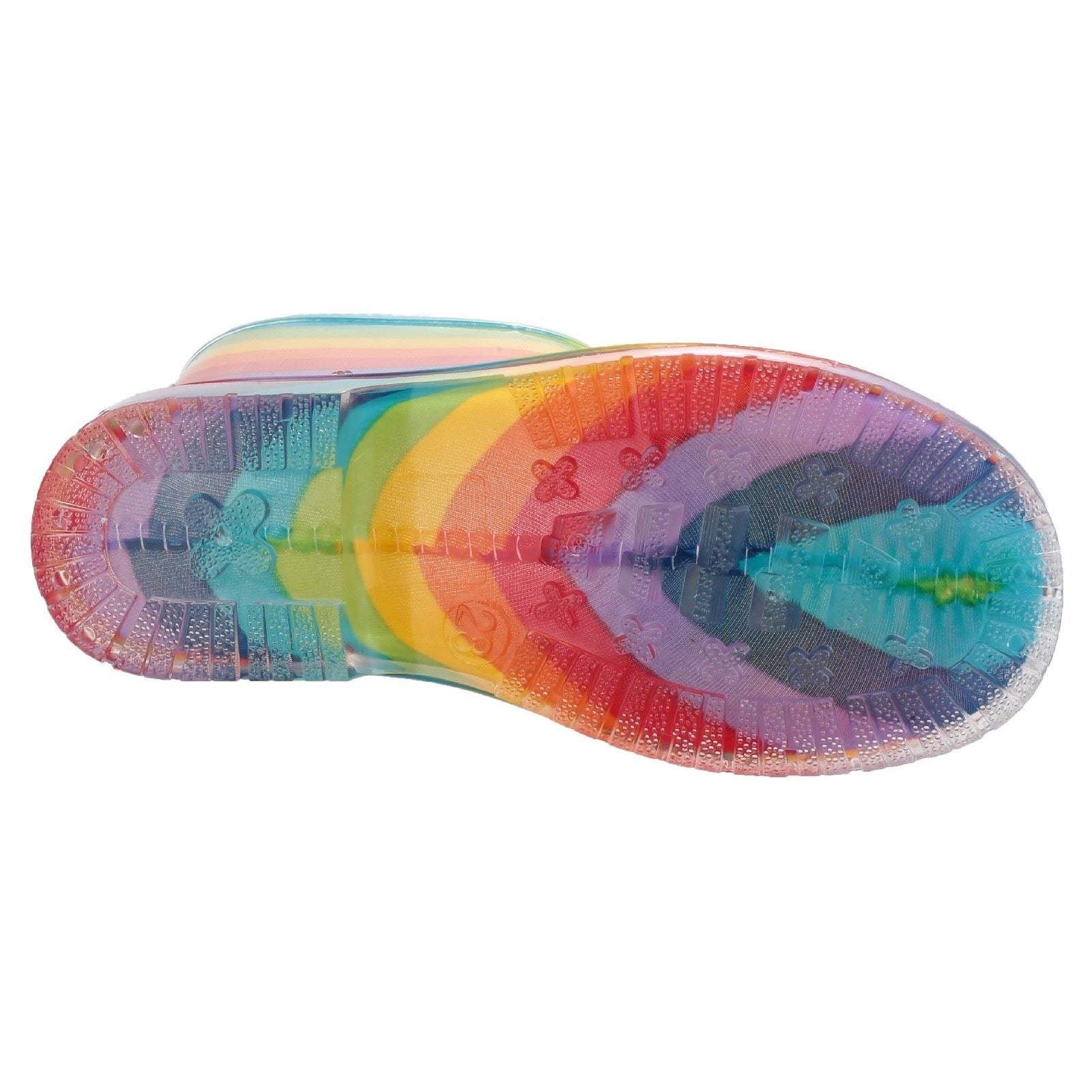 Cotswold PVC Jnr PVC Girls's Rainbow Wellington Boots