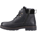 Hush Puppies Pier Leather Men's Black Ankle Boots