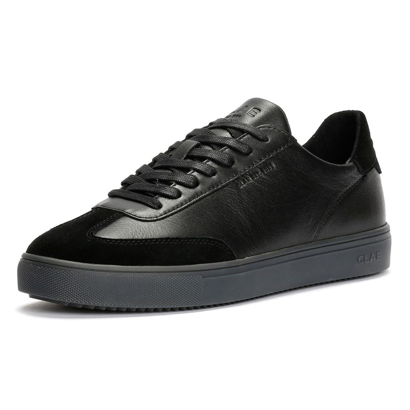 Clae Deane Leather Clear Men's Black Sneakers