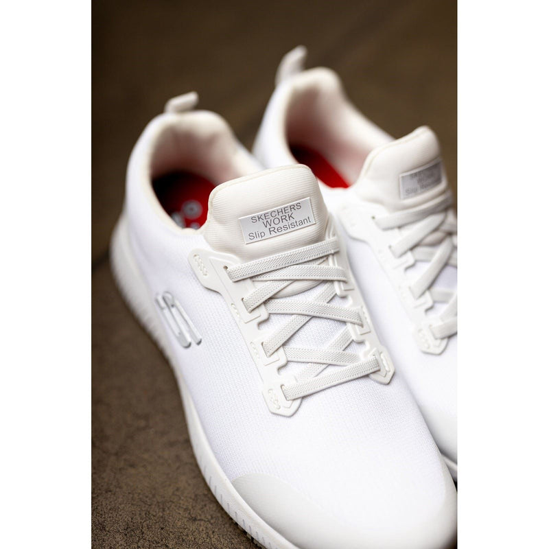 Skechers Workwear Squad SR Myton Textile Men's White Safety Sneakers