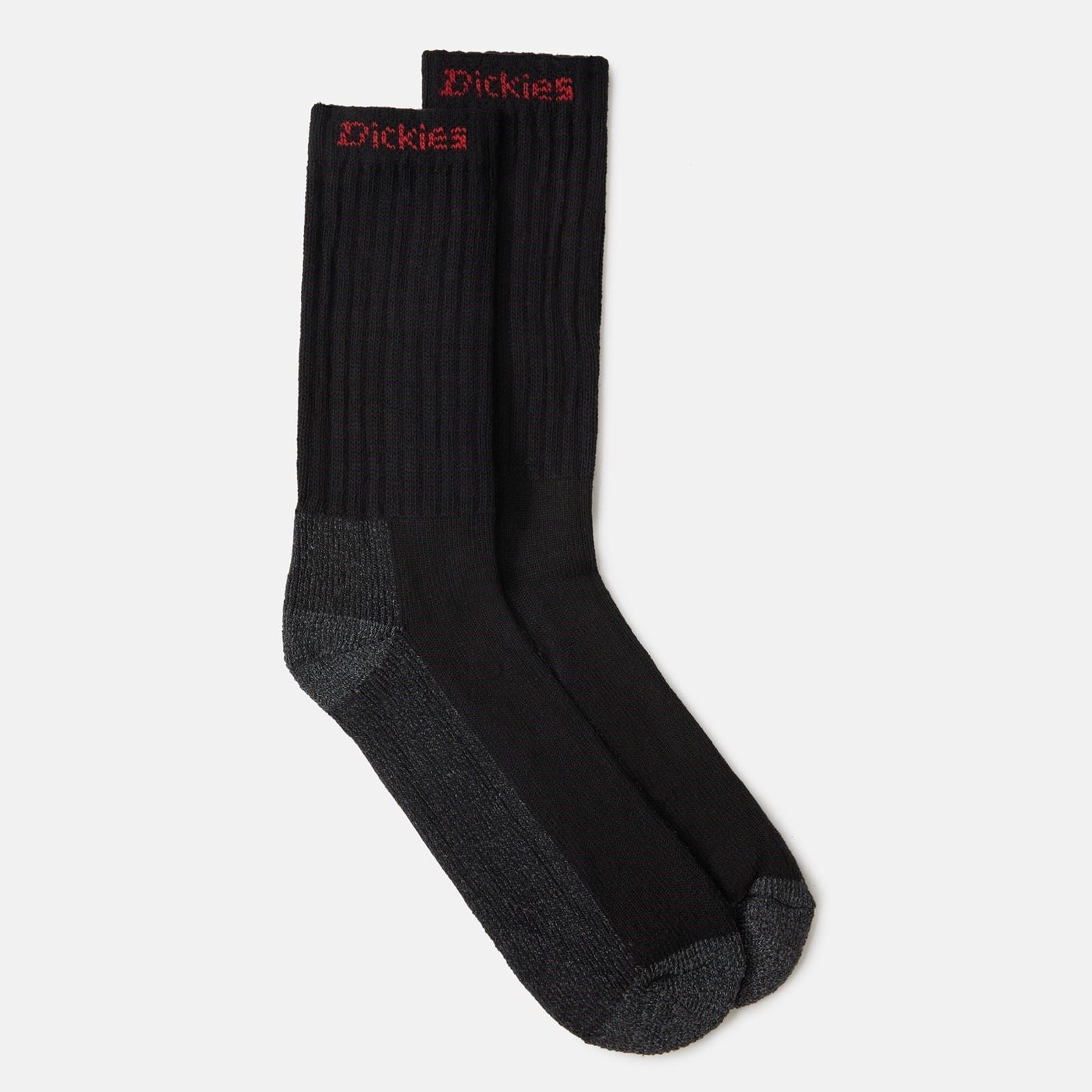 Dickies Industrial Cotton Men's Black Work Socks