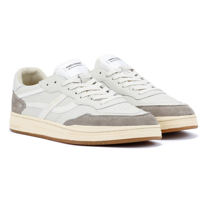 Pompeii Elan Leather Men's Ecru/Taupe Sneakers