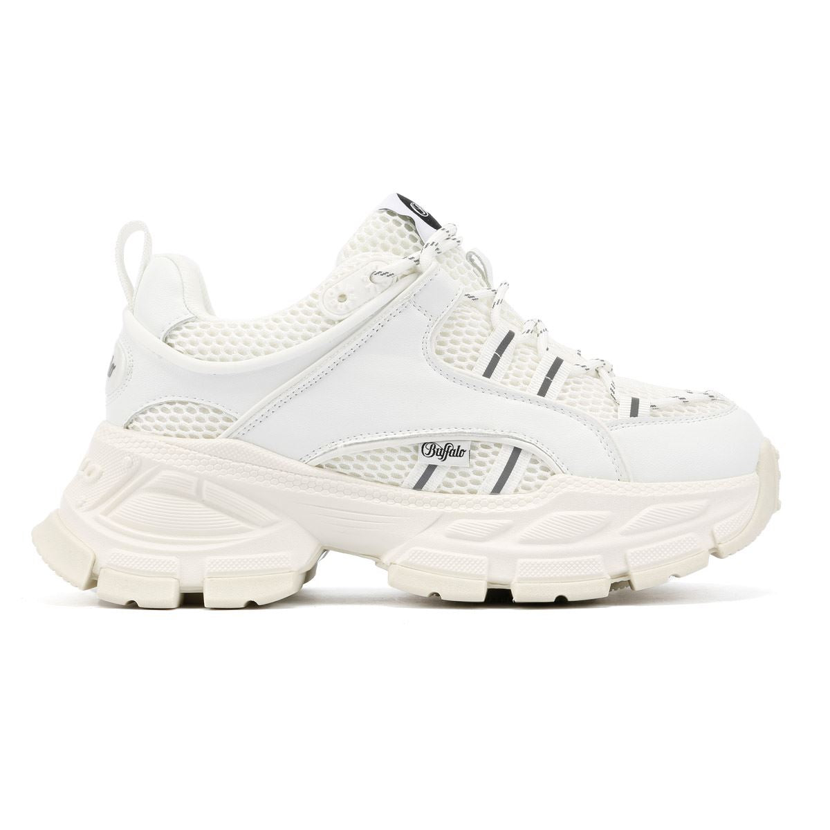 Buffalo Saturn Lace Women's White Sneakers