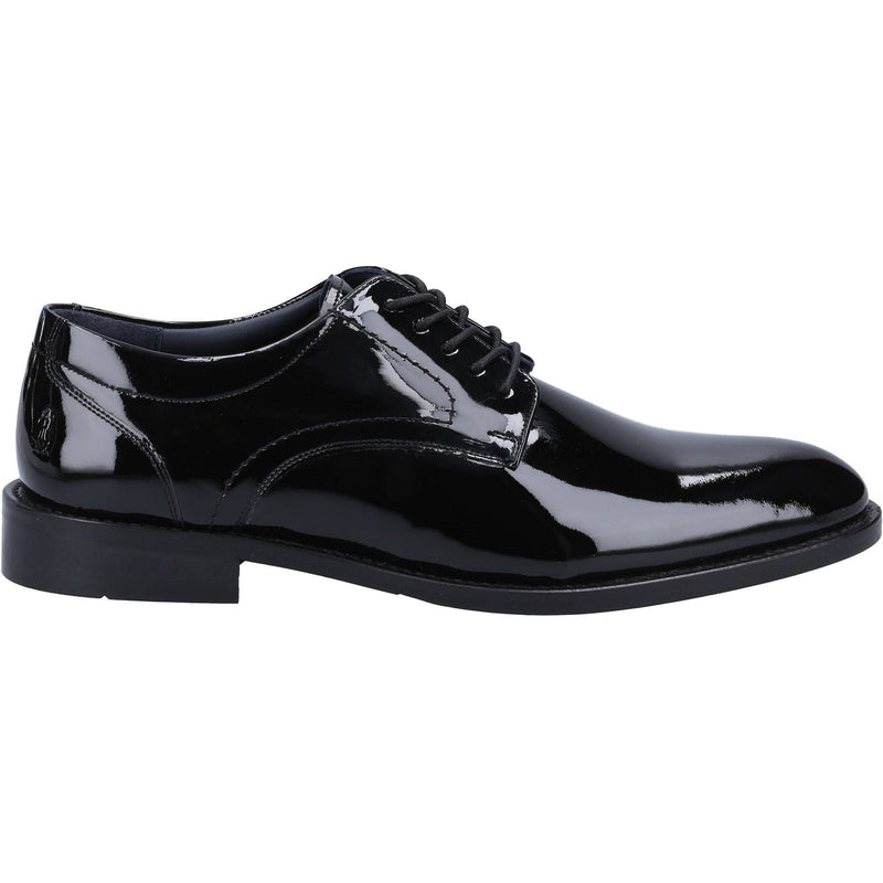 Hush Puppies Damien Lace Up Patent Leather Men's Black Patent Lace-Up Shoes