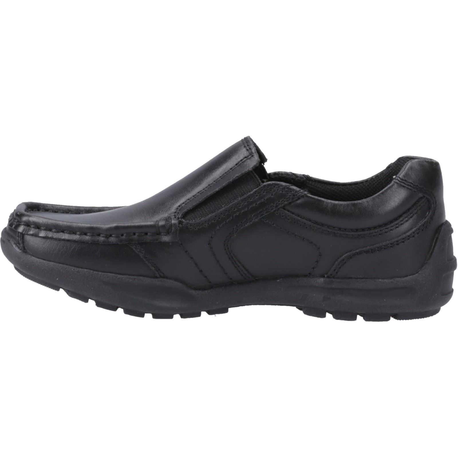 Hush Puppies Morgan Leather Boys's Black Loafers