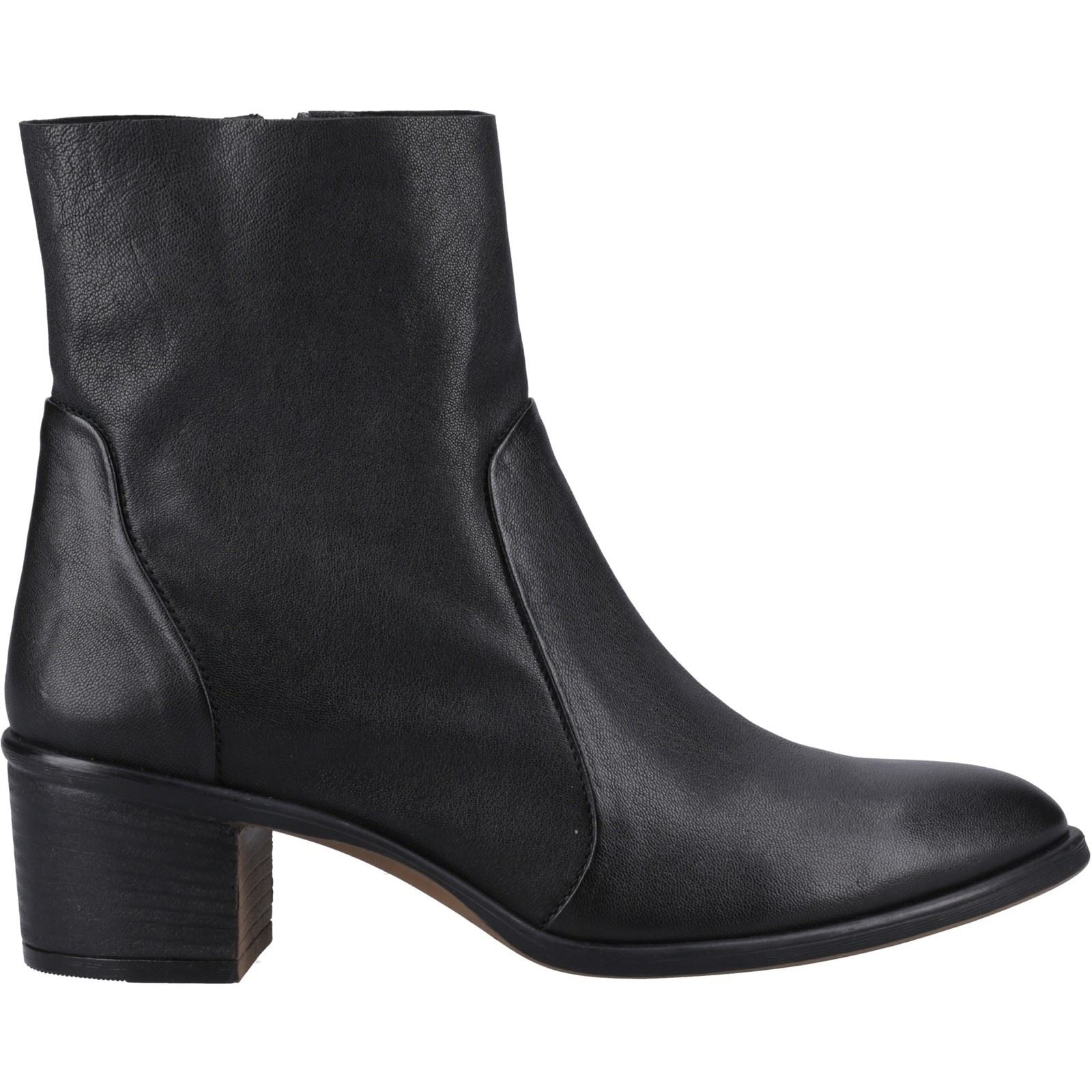 Hush Puppies Winona Leather Women's Black Boots