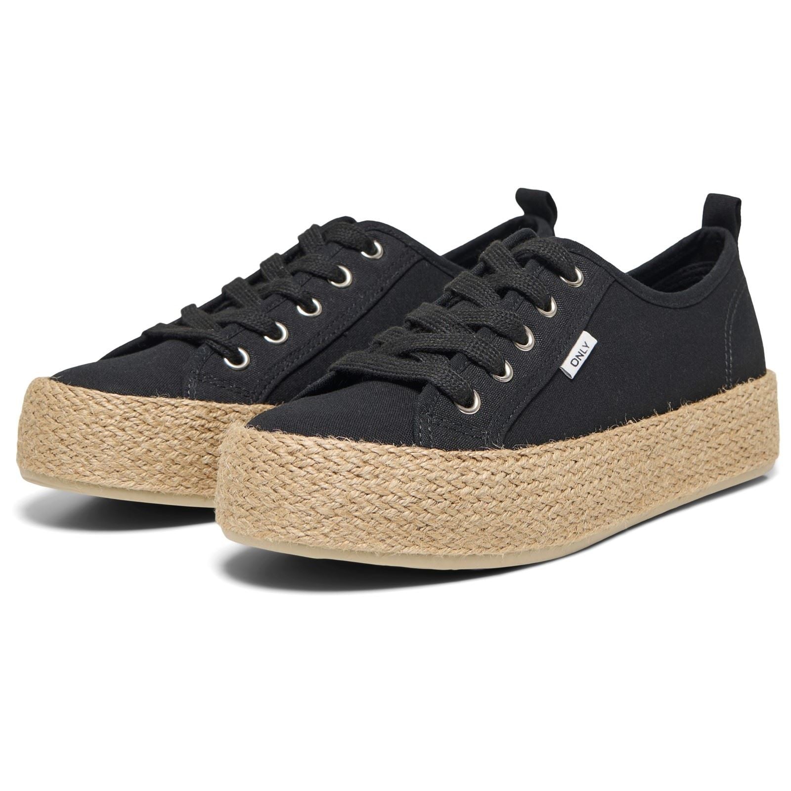 ONLY IDA-1 Cotton Women's Black Sneakers