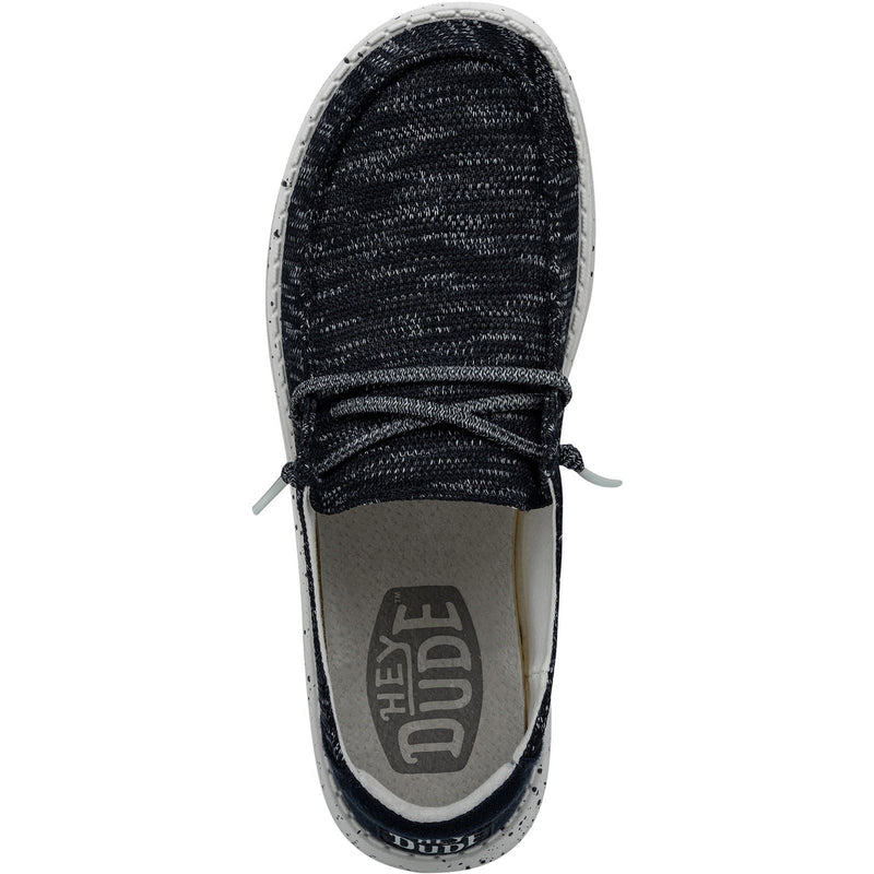 HEYDUDE Wendy Sox Polyester/Cotton/Spandex Women's Navy Loafers