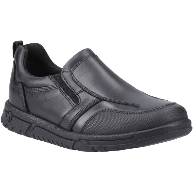 Hush Puppies Sergio Leather Boys's Black Loafers