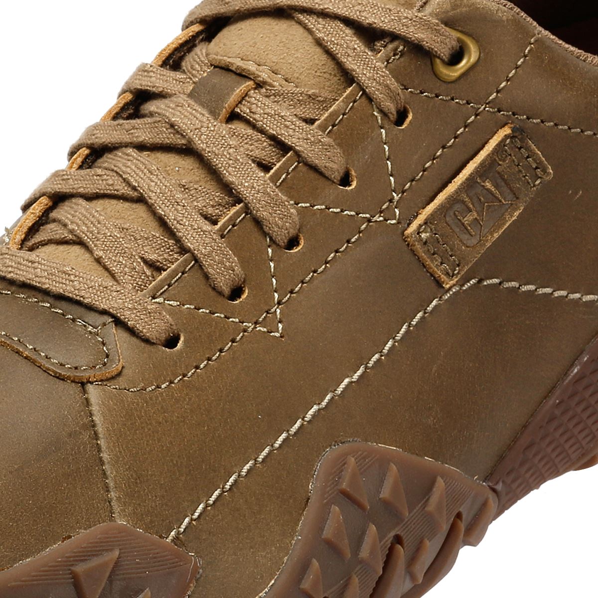catlove051277 Caterpillar Gridlock Lo Full Grain Leather Men's Beaned Brown Lace-Up
