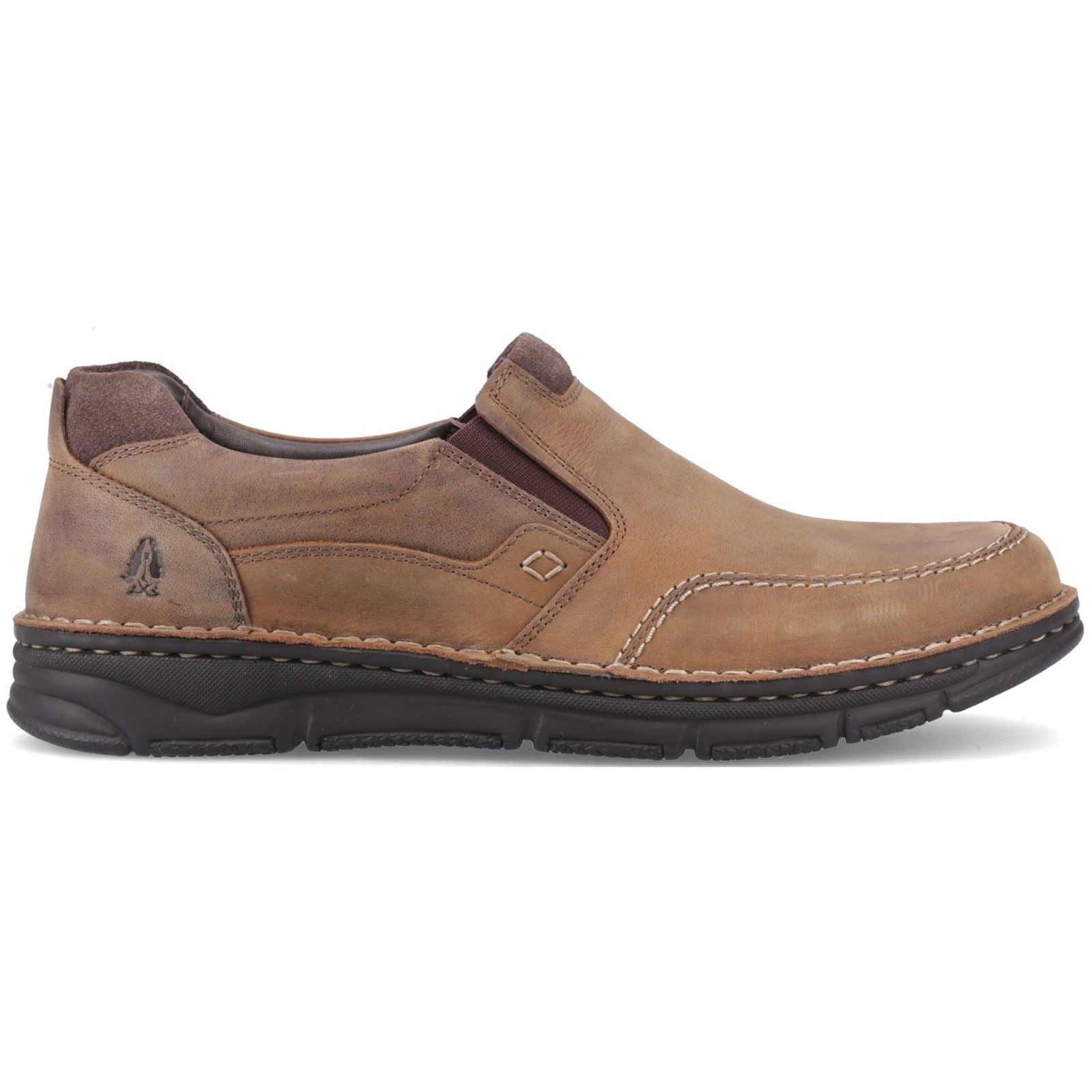 Hush Puppies Franco Slip on Leather Men's Tan Loafers