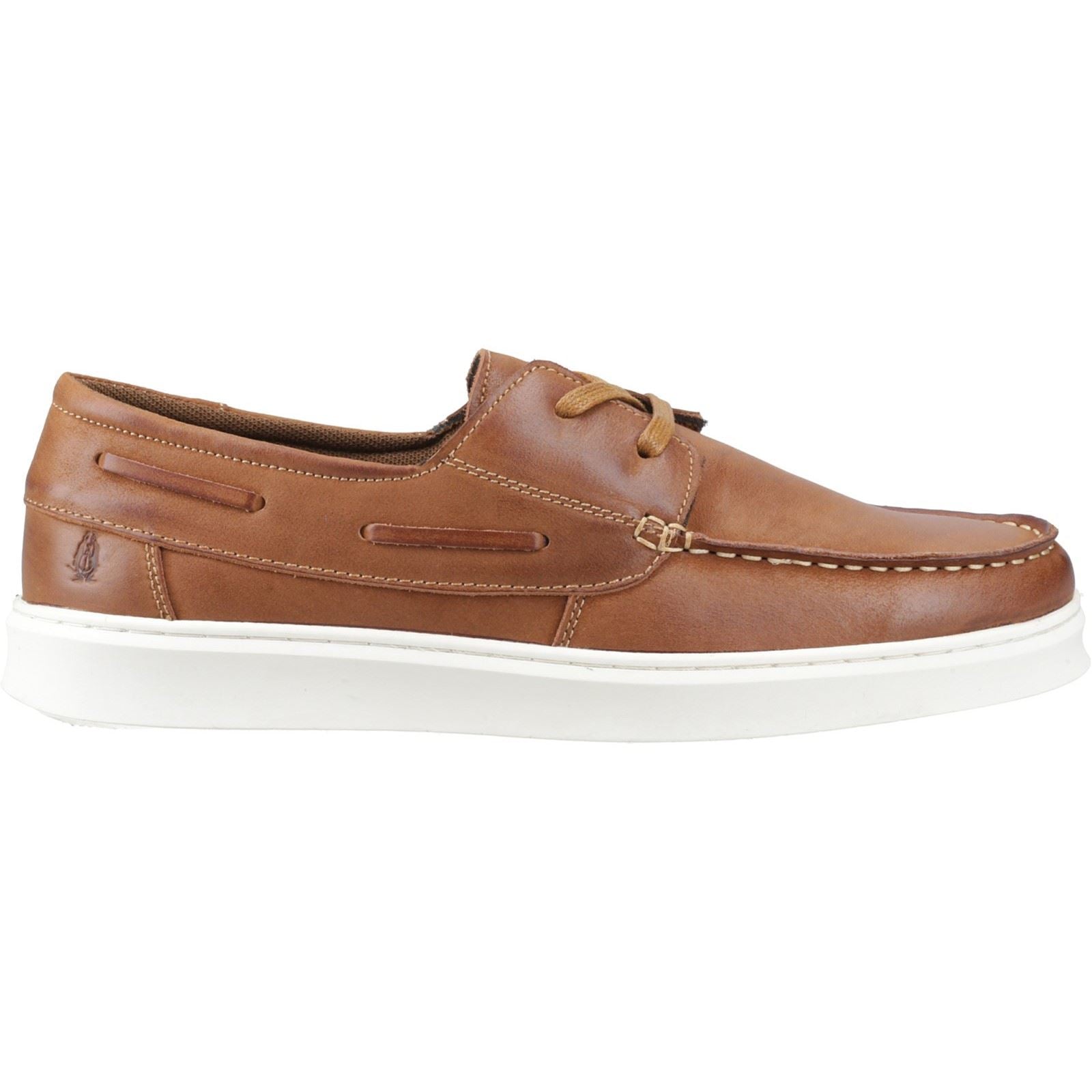 Hush Puppies Madden Leather Men's Tan Boat Shoes