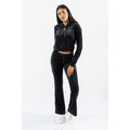 Juicy Couture Regal Madison Polyester Women's Black Hooded Sweatshirt
