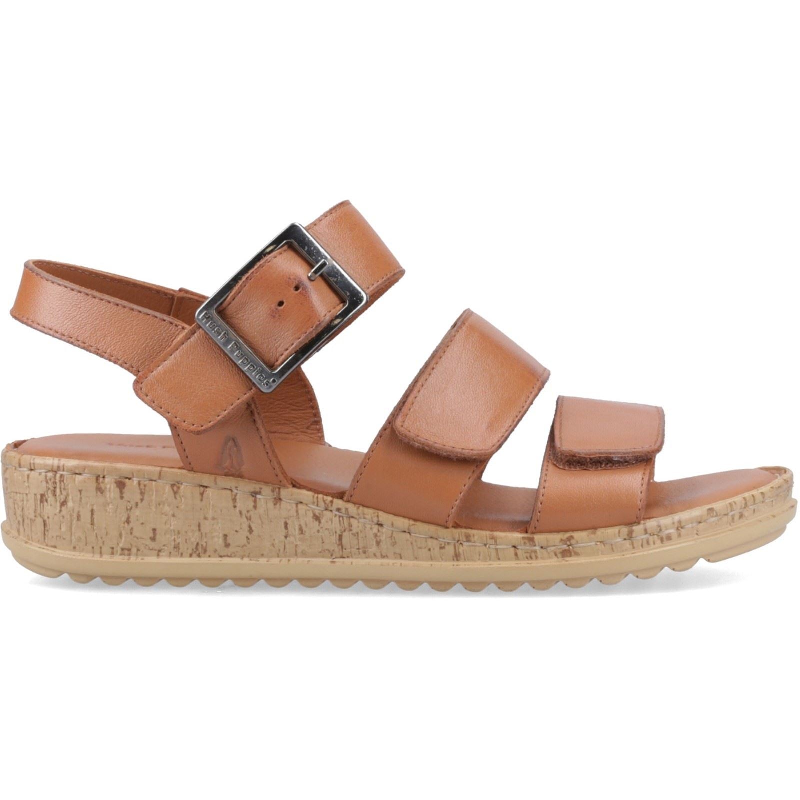 Hush Puppies Eliana Leather Women's Tan Sandals