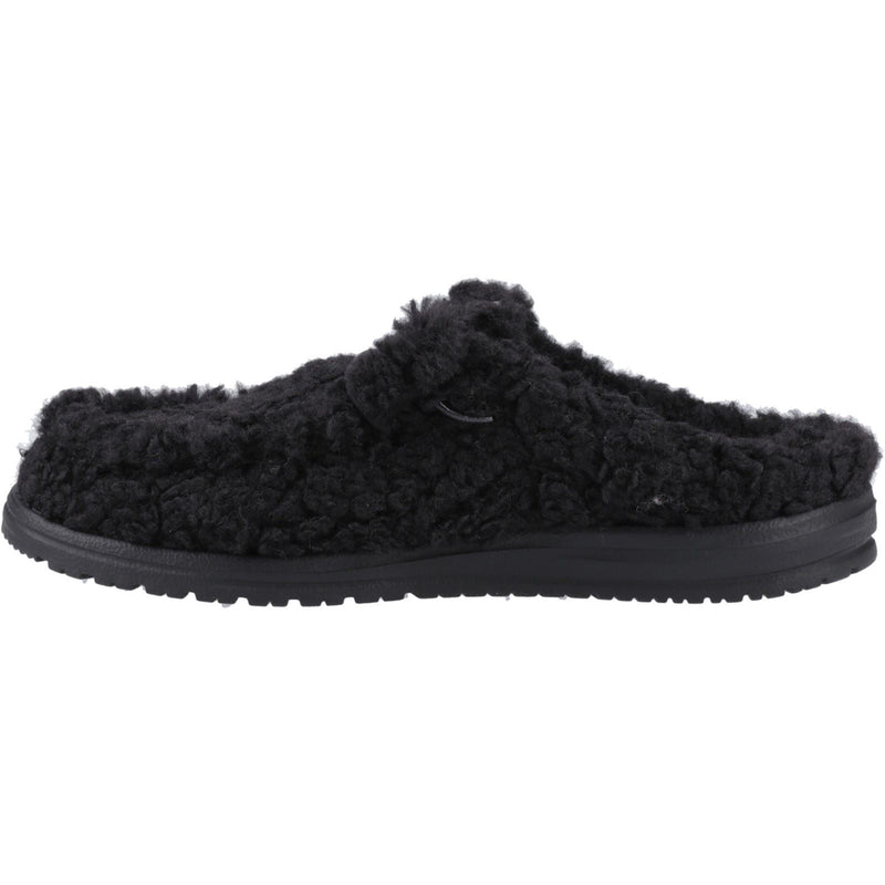 HEYDUDE Wally Synthetic Men's Black/Black Mules