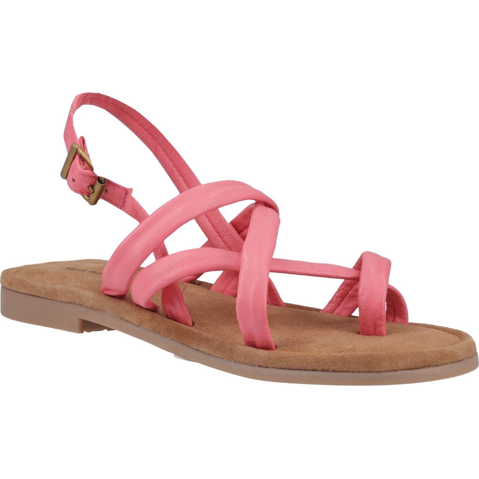 Hush Puppies Hope Leather Women's Coral Sandals