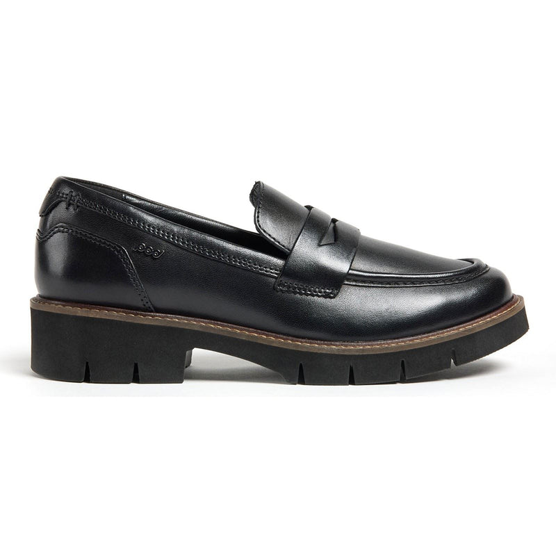 Pod Kaltin Leather Women's Black Loafers