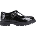 Hush Puppies Fiona Patent Junior Leather Girls's Black Shoes