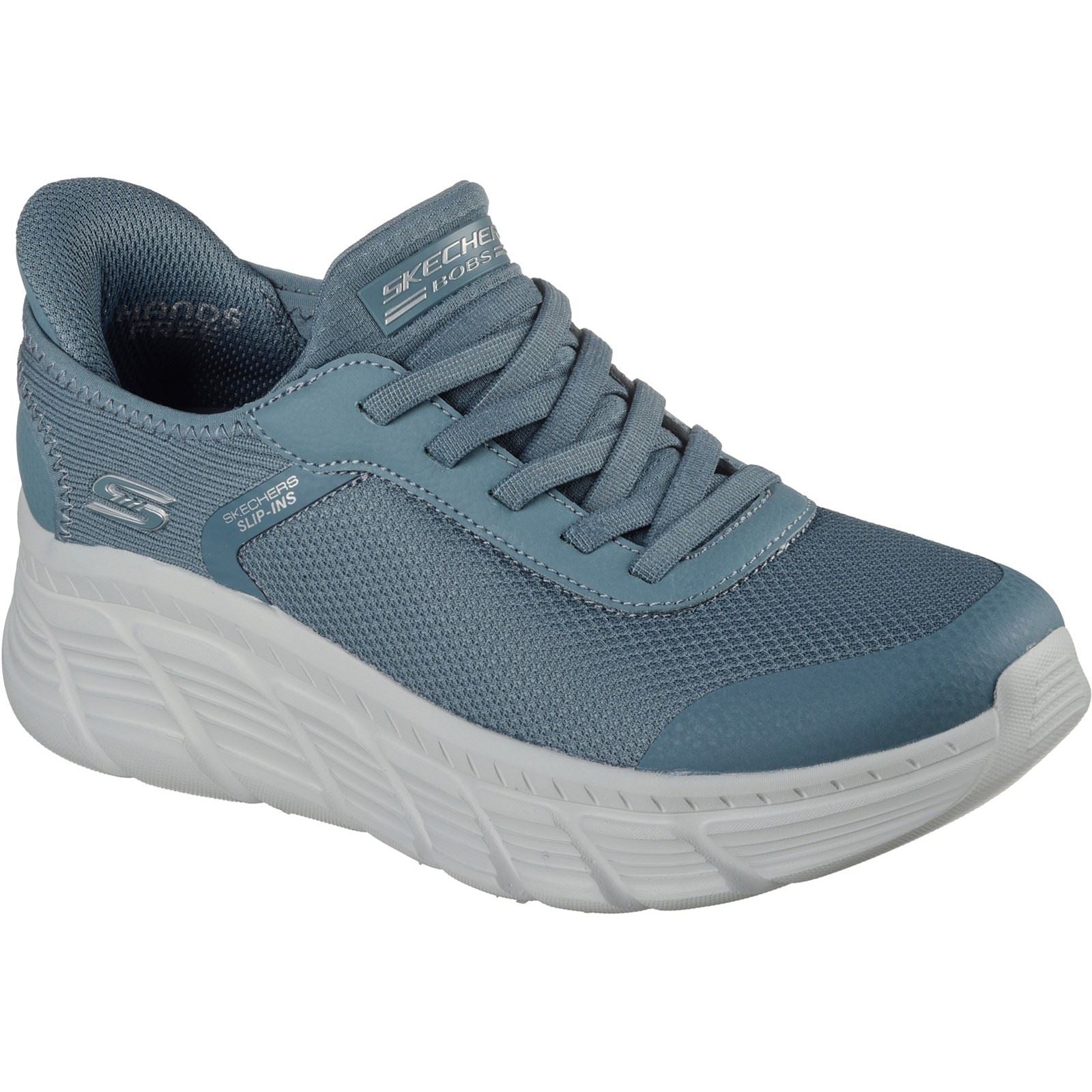 Skechers BOBS Flex Hi Linear Force Textile Women's Slate Sneakers