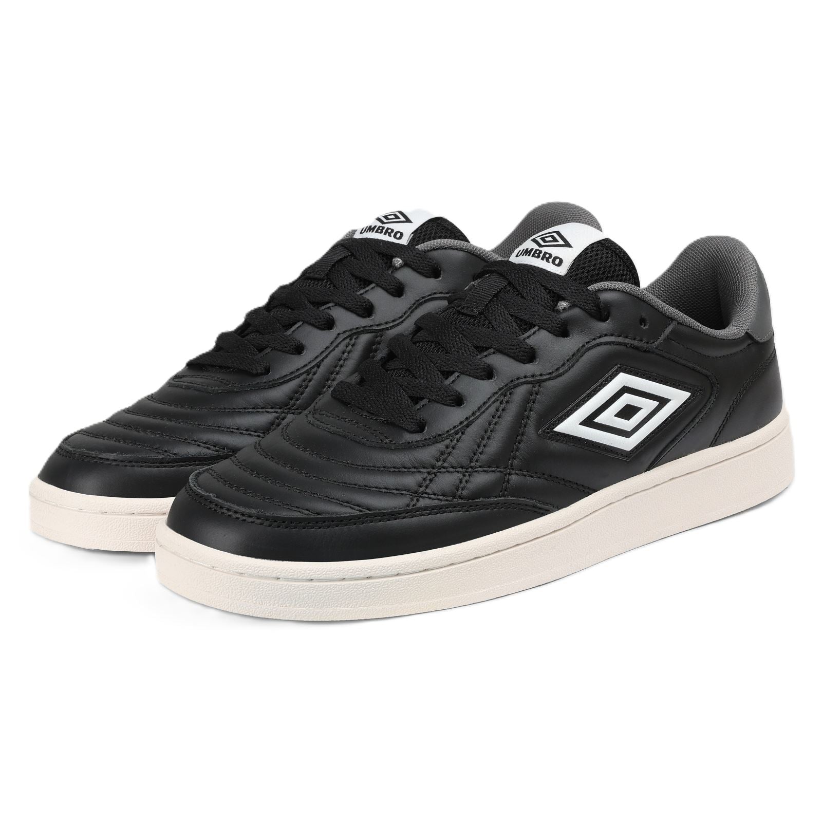 Umbro Clayton Leather Black/Castlerock/White Sneakers