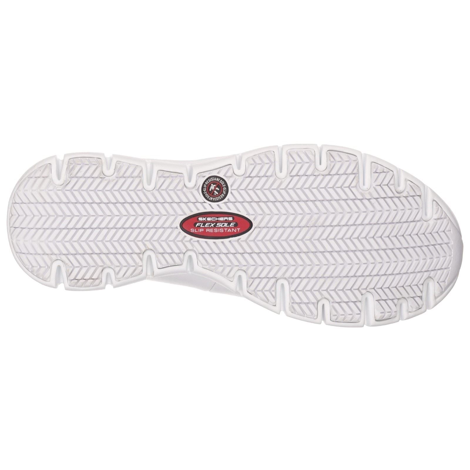 Skechers Workwear Sure Track Leather Women's White Sneakers