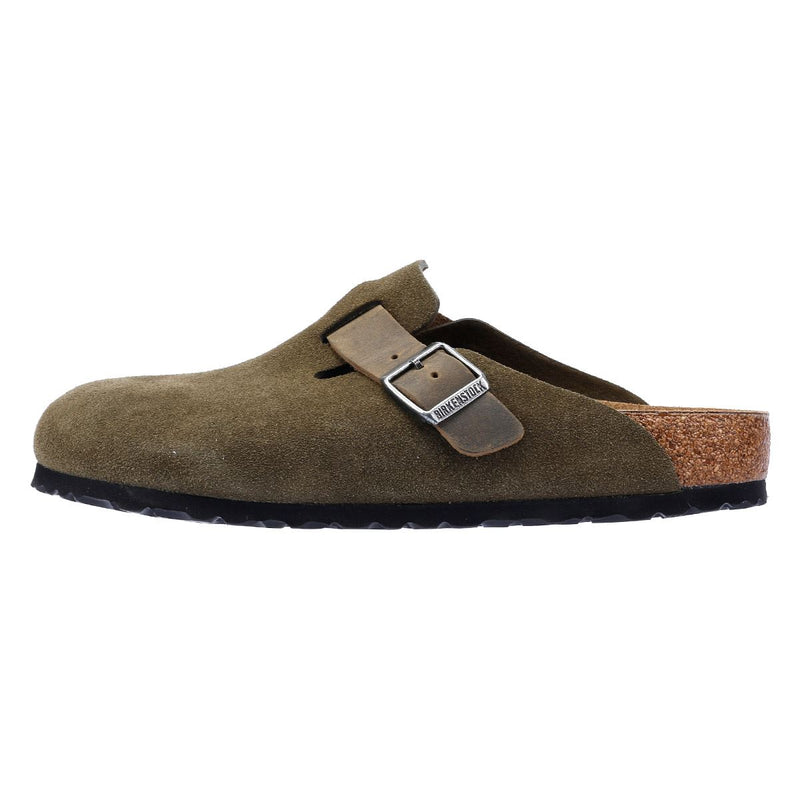 Birkenstock Boston Suede Thyme Clogs