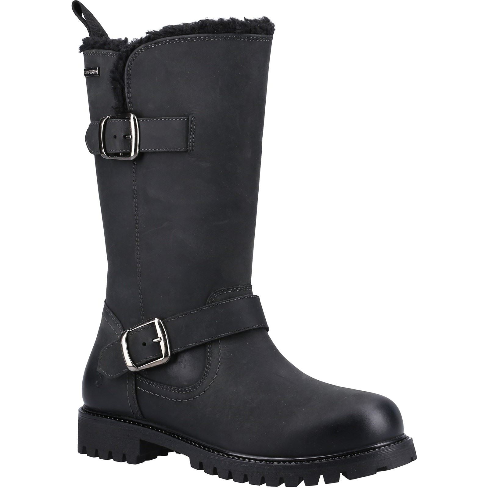 Hush Puppies Winnie Leather Women's Black Boots