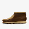 Clarks Originals Wallabee RB Combi Leather Men's Beeswax Brown Boots