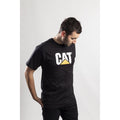 Caterpillar Trademark Logo Cotton Men's Black T-Shirt