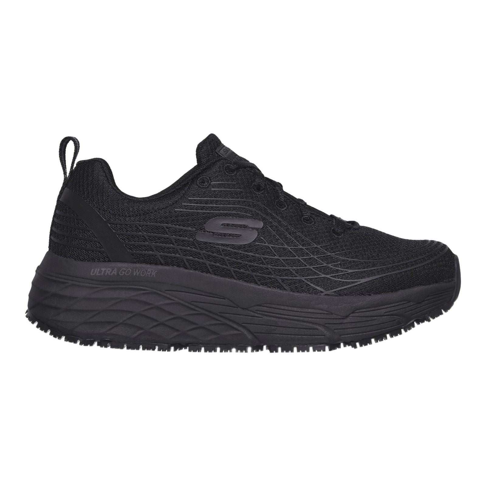 Skechers Workwear Max Cushioning Elite Sr Textile Women's Black Safety Sneakers