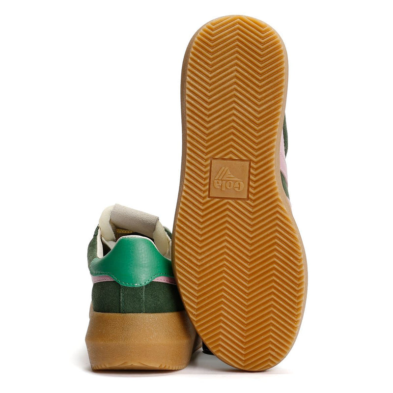 Gola Athena Suede Women's Evergreen/Candy/Jade Sneakers