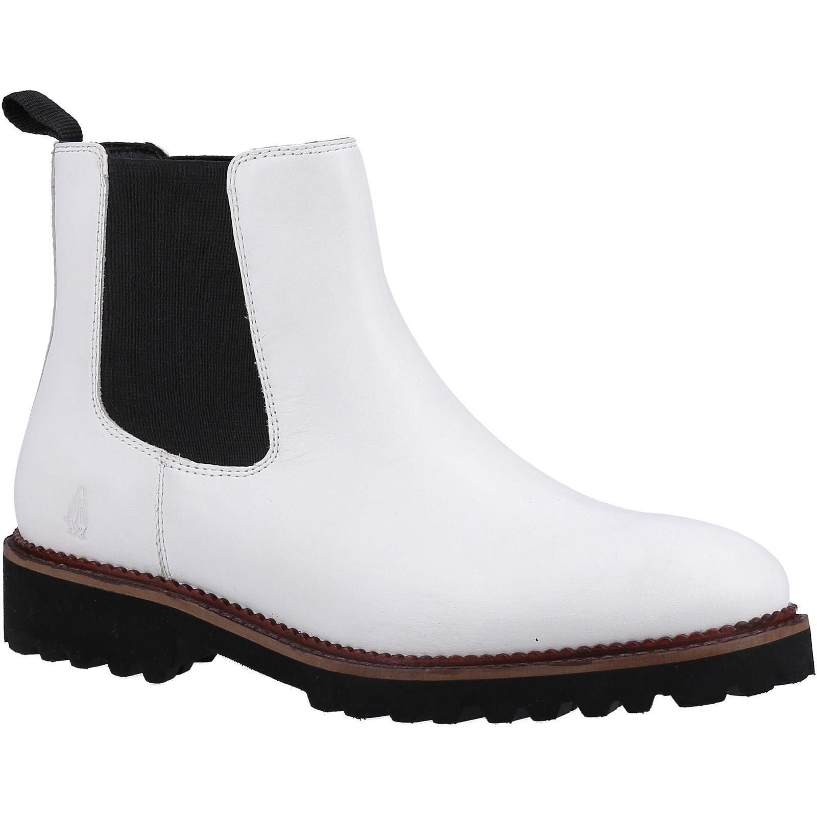 Hush Puppies Gwyneth Chelsea Suede Women's White Boots