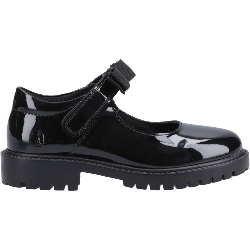 Hush Puppies Astrid Bow Leather Girls's Black Shoes