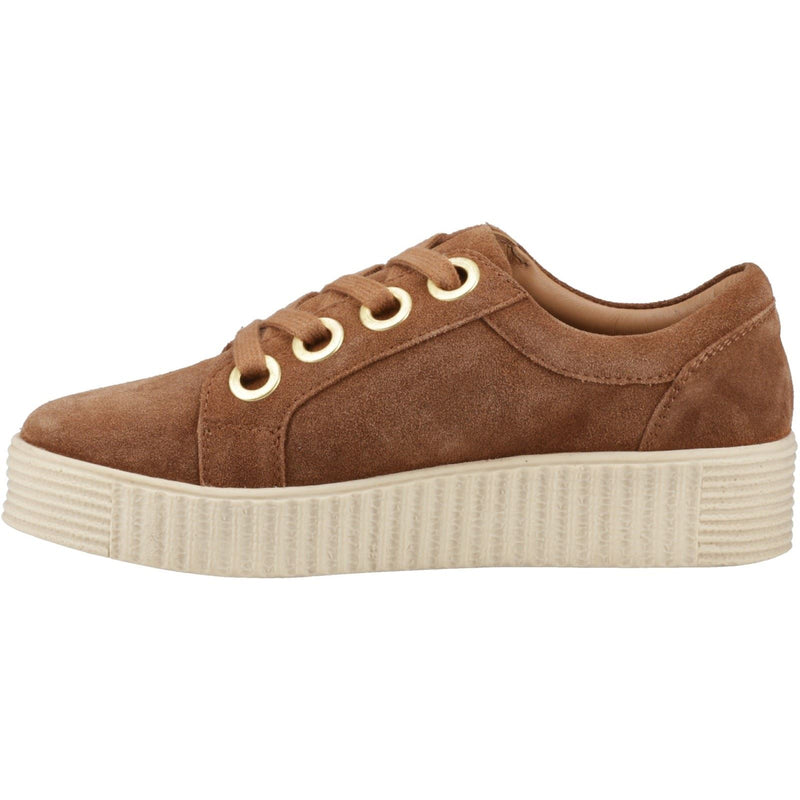 Hush Puppies Tamsin Suede Women's Tan Sneakers