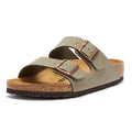 Birkenstock Arizona Birko Flor Stone Nubuck Narrow Sandals