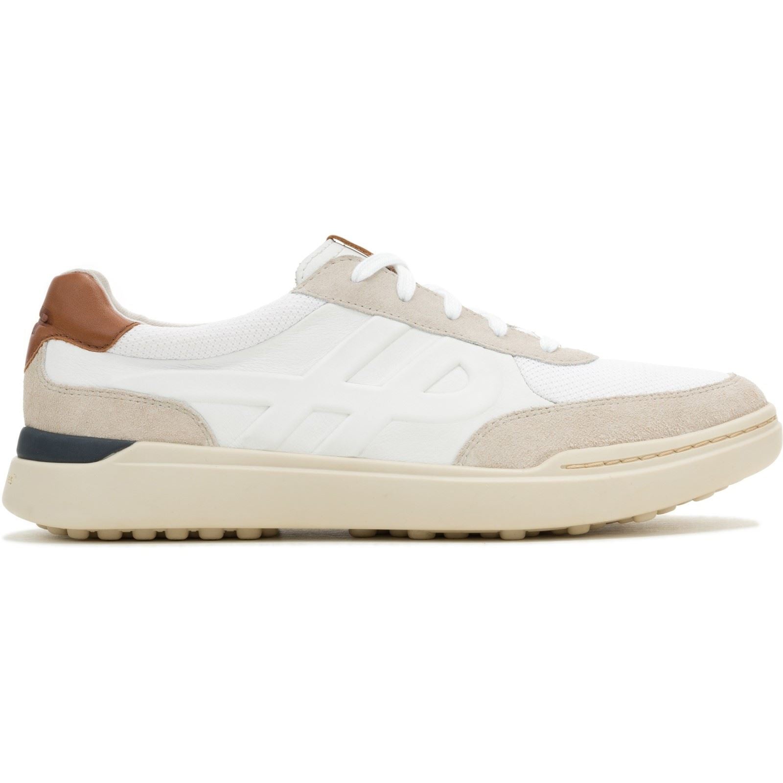 Hush Puppies Wes HP Sneaker Suede Men's White Trainers