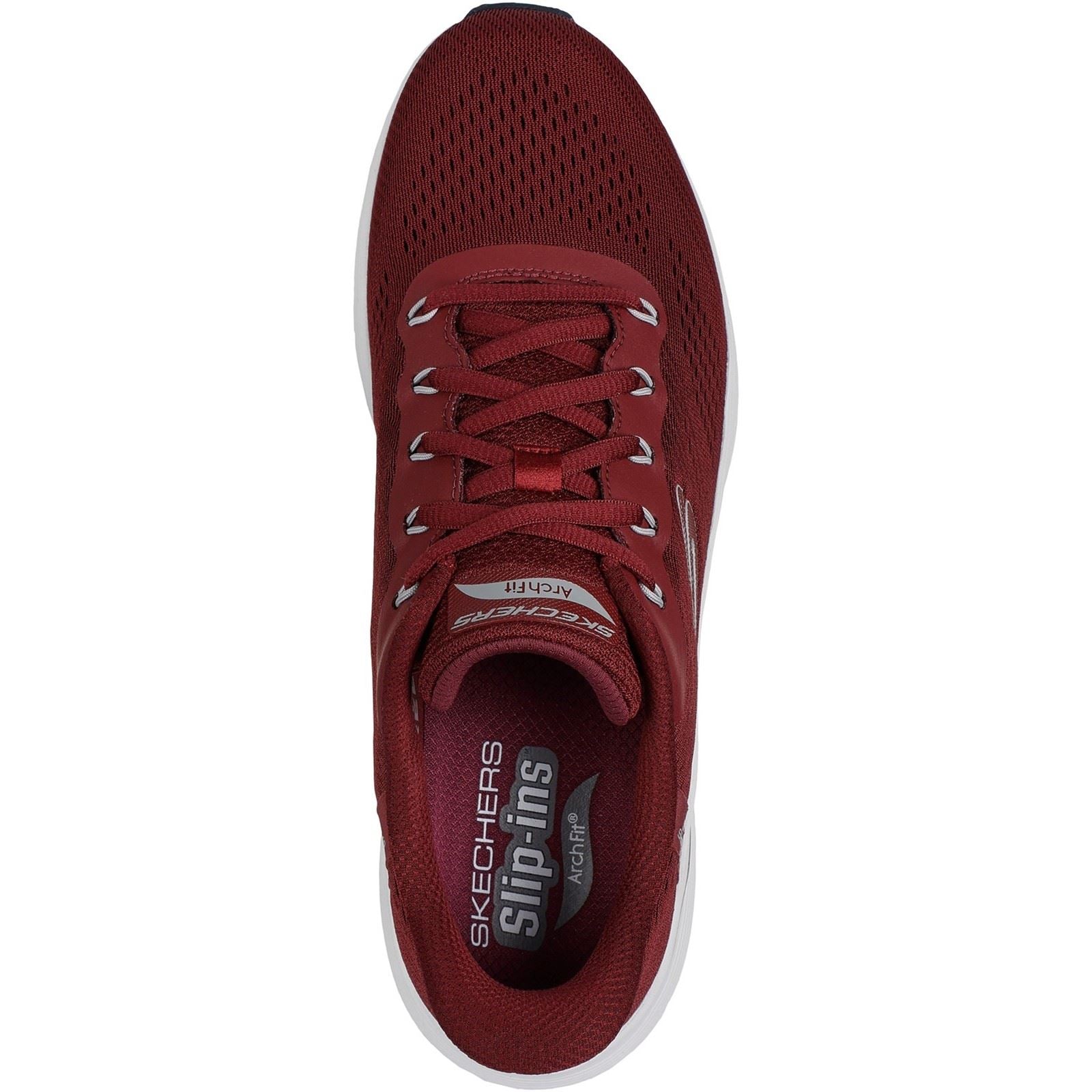 Skechers Arch Fit 2.0 Lestur Textile Men's Burgundy Sneakers