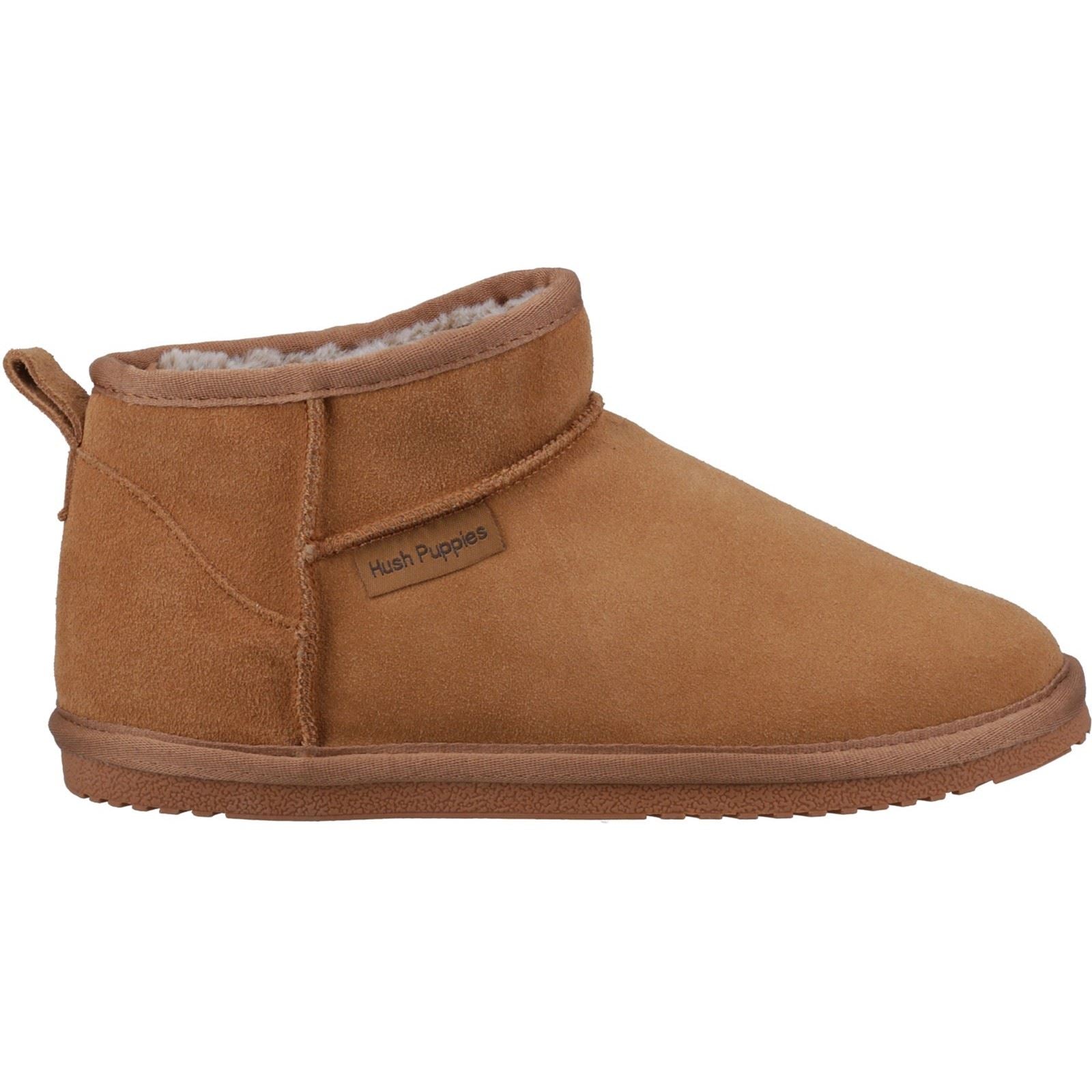 Hush Puppies Ashanti Suede Women's Tan Slippers