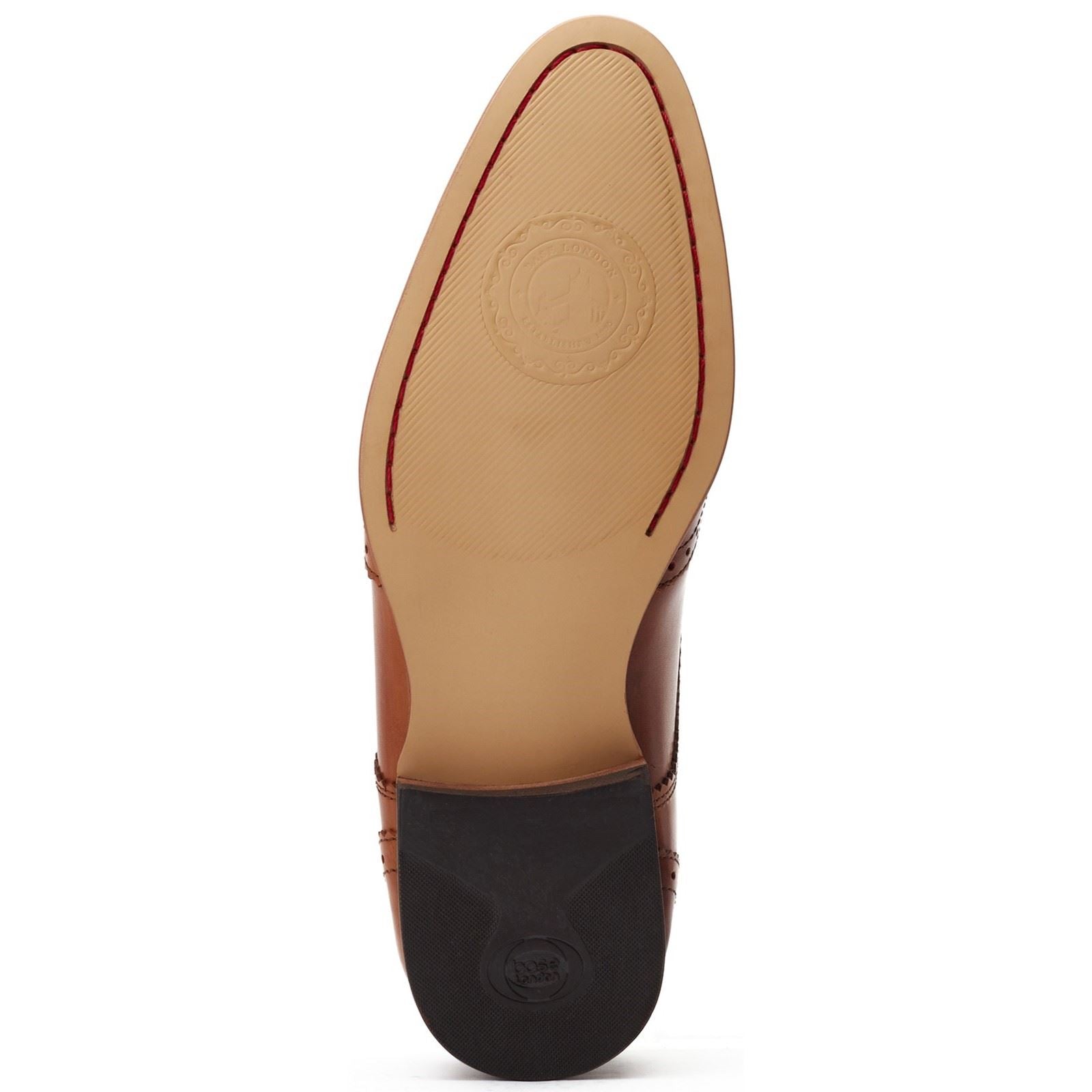 Base London Barbera Leather Men's Tan Standard Brogues Shoes