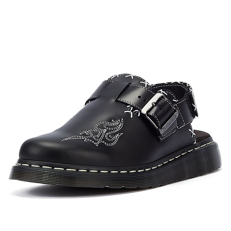 Dr. Martens Jorge II Gothic Americana Mule Black Clogs – Tower-London.US