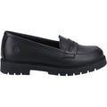 Hush Puppies Hazel Loafer SNR Leather Girls's Black Loafers