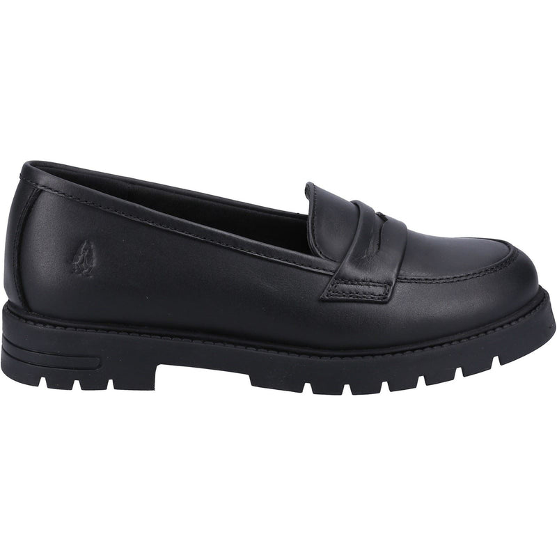 Hush Puppies Hazel Loafer SNR Leather Girls's Black Loafers