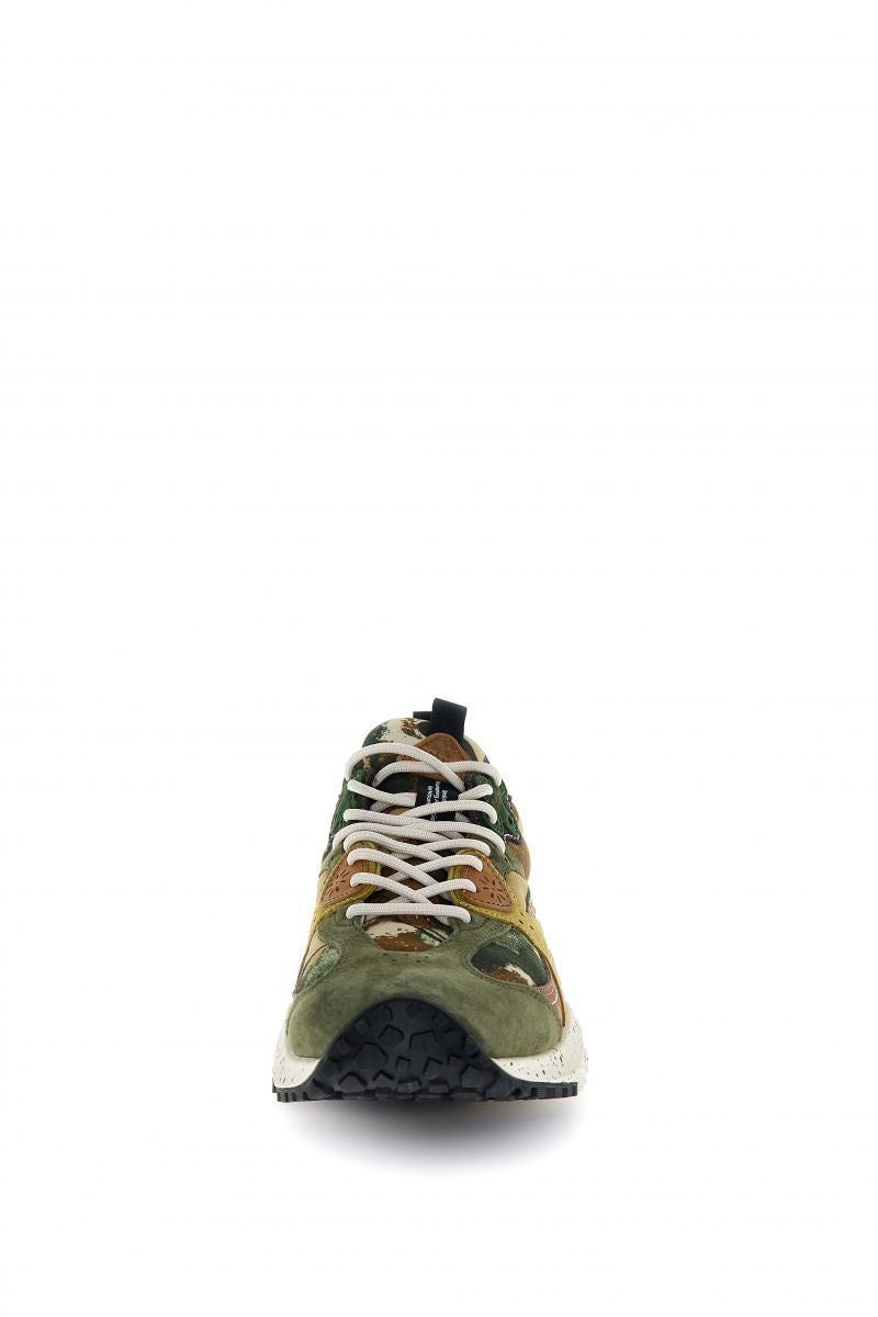 Flower Mountain Wave Suede Men's Camouflage Sneakers